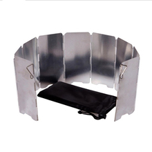 Foldable 8/9/10 Plates Windshield Outdoor Camping Cooker BBQ Gas Stove Wind Shield Screen Picnic Wind Screen Hot Sale 2024 - buy cheap
