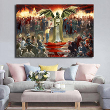 One Nation Under Cthulhu Wall Art Canvas Poster And Print Canvas Painting Decorative Picture For Office Living Room Home Decor 2024 - buy cheap