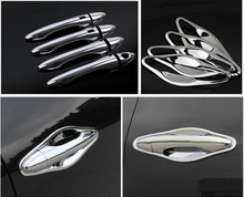 New Chrome Car Door Handle Cover + Car Bowl Trim with Smart Entry Buttons For Hyundai IX35 Tucson 2009 2010 2011 2012 2013 2014 2024 - buy cheap