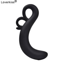 Juguete Anal con tapón anal de silicona Unisex Loverkiss, tapón Anal de Superficie suave con mango, productos sexuales para mujer y hombre, dilatador Anal 2024 - compra barato