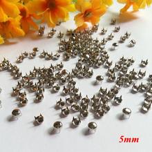 300 pcs Punk 5mm Round decoration Spike Rivet Studs Spots For Clothing Spikes rivets and studs Rivets for handbag 2024 - buy cheap