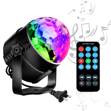 Sound Party Lights 3W RGB Stage Light Sound Activated Laser Projector Effect Lamp Rotating Disco Ball Strobe Lights For Home KTV 2024 - buy cheap