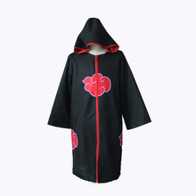 Free Shipping Anime Naruto Cosplay Costume Naruto Akatsuki Uchiha Itachi Cosplay Cloak Hooded Long Trench Jacket New 2024 - buy cheap