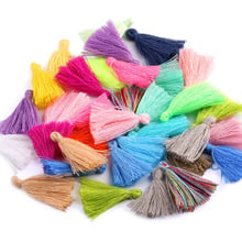 100PC 3CM Mini Cotton Thread Fabric Tassel DIY Pendant Jewelry Bracelet Key Making Fringe Trim Craft Tassels Sewing Accessories 2024 - buy cheap