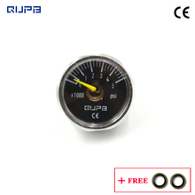 QUPB Paintball 1 Inch 5000psi Micro Mini Gauges for Paintball Marker Silver 1/8NPT GES008 2024 - buy cheap