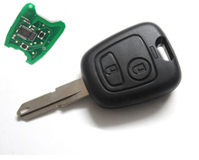 ¡Envío gratis! Llave remota con 2 botones, Chip transpondedor Fob para Peugeot 433 ID46, 206 mhz 2024 - compra barato