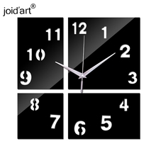 Nuevos Relojes de pared acrílicos espejo 3d Diy reloj pegatina Horloge reloj grande decorativo cuarzo sala de estar moderna 2024 - compra barato