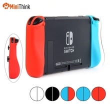 Para nintend interruptor joy-con controlador protetor anti-deslizamento macio capa de pele de silicone manga quadro aperto vermelho/azul/preto/branco 2024 - compre barato