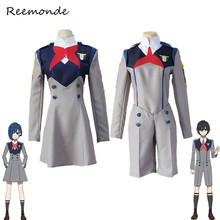 Anime DARLING In The FRANXX Ichigo Cosplay Costumes Hiro Synthetic Wigs Human Hair Bodysuit School Uniform Suit Outfit Women Men 2024 - buy cheap