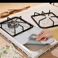 8 pcs/lot reusable glass fiber mat easy keep clean for gas stove burner cover covers protection mat kitchen tools accessories 2024 - buy cheap
