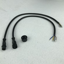 10pcs/lot 4 Core BLACK Waterproof pigtail,50cm long each;male and female;male connector's diameter:13.5mm 2024 - buy cheap