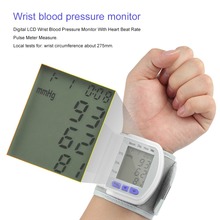 Цифровой ЖК-дисплей автоматический наручные кровяное давление бытовой монитор пульсометр измеритель пульса измерение здоровья Пульс медицинский уход 2024 - купить недорого