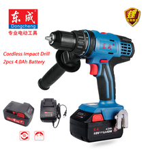 18V Rechargeable Impact Drill 13mm Cordless Impact Electric Drill 4.0Ah Rechargeable Lithium Battery Electric Drill 2 Speed 2024 - buy cheap