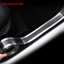 Car Styling Sticker Carbon Fiber Door Sill Scuff Plate Guards Door Sills Protector Car Accessories For Lada Vesta SW 2019 2020 2024 - buy cheap