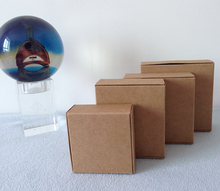 Caixa artesanal de papel kraft, caixa pequena de papel branco com sabão, embalagem/embalagem, caixa de doces marrom, presente, caixa de embalagem de jóias com 10 peças 2024 - compre barato