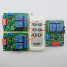 433Hz 12V RF Adjustable Delay timer Wireless Remote Control Relay Switch 1TX+3RX 2024 - buy cheap