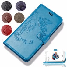 Funda de cuero de imitación para móvil, Funda de cuero de imitación especial con estampado de mariposa y flores, para DEXP Ixion E140 Strike XL150 Abakan M850 M350 Rock XL145, 100% 2024 - compra barato