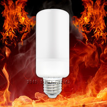 LED Flame Lamp E27 15W LED Flame Effect Light Bulb E40 E14 G4 9W 110V 220V Creative Flickering Emulation Decoration Lights 2024 - buy cheap
