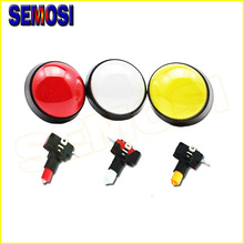 10pcs New 60mm Dome Shaped LED Arcade Push Button with Microswitch For Arcade Game Machine DIY 2024 - buy cheap