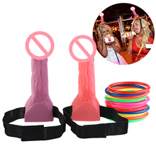 Bride to Be Bachelorette Party Games Decorations Dick Heads Funny Adult Game Ring Toss Hen Night Party Set Supplies 2024 - buy cheap