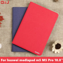 Tablet Case For huawei mediapad m5 10.8'' Smart PU Leather Case For Huawei Mediapad M5 Pro CMR-AL09 CMR-W09 CMR-W19 case cover 2024 - buy cheap