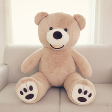 Travesseiro grande 100cm de pelúcia urso macio, presente de natal e aniversário f018 2024 - compre barato