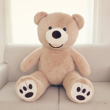 Encantador oso de peluche grande 100cm oso cojín suave, regalo de cumpleaños de Navidad F018 2024 - compra barato