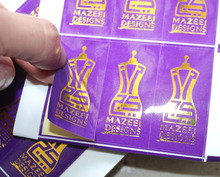 shipping labels  luxury design gloss/Matt custom gold metallic foil logo brand name printing/printed adhesive paper stickers 2024 - buy cheap