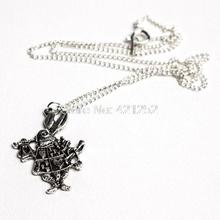 12pcs/lot Alice in Wonderland Inspired Charm Necklace  White Rabbit Necklace in silver 2024 - buy cheap