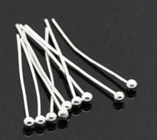 DoreenBeads Retail 1000PCs Silver color Ball Head Pins Findings 20x0.5mm(24 Gauge) 2024 - buy cheap