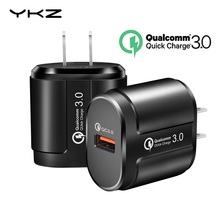 YKZ USB зарядное устройство Quick Charge 3,0 адаптер US Plug дорожное настенное зарядное устройство для мобильного телефона для iPhone samsung Xiaomi Qualcomm QC 3,0 3 0 2024 - купить недорого