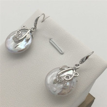 New natural freshwater pearl shaped baroque beads, Tibetan  earrings 17-18MM 2024 - buy cheap