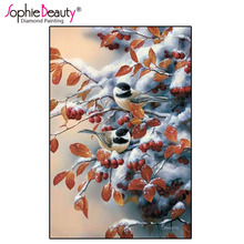 Sophie Beauty Diy Diamond Painting Cross Stitch Winter Magpie Love Full Handcraft Embroidery Handicrafts Mosaic Home Decor Gifts 2024 - buy cheap