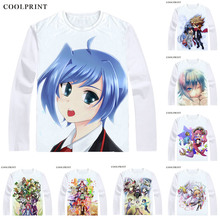 Cardfight!! Vanguard T-Shirts Multi-style Long Sleeve Shirts Kadofaito!! Vangado Team Q4 Quadrifoglio Aichi Sendou Cosplay Shirt 2024 - buy cheap