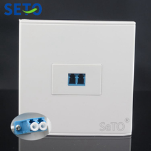 SeTo 86 Type Single Port Optical LC Panel Outlet Wall Plate Socket Keystone Faceplate 2024 - buy cheap