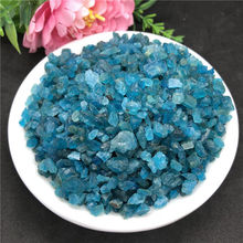 Синий apatite quartz crystal, тонущий камень rieki, исцеляющий натуральный камень и минералы для украшения дома и сада, 100 г 2024 - купить недорого