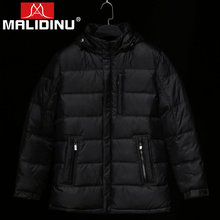 MALIDINU-abrigo de plumón de pato para hombre, chaqueta gruesa y cálida de marca, talla europea, invierno, 2021 2024 - compra barato