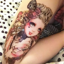 2 шт., женские сексуальные накладные тату-наклейки на руку, водонепроницаемые временные тату-наклейки для девушек, татуировки на рукавах 2024 - купить недорого