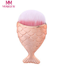 1Pcs Fish Tail Makeup Brushes pincel sereia Diamond Makeup Brush Set Big Fish Tail Foundation Powder Brushs pincel maquiagem 2024 - buy cheap