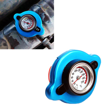 JEAZEA 0.9 Bar Big Head Blue Cover Water Tank Thermost Radiator Cap Cover Water Temp gauge Meter Accessories For Excavator 2024 - buy cheap
