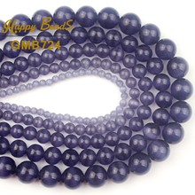 AAA Purple Opal Cat Eye Stone Beads Natural Round Loose Spacer Beads For Jewelry Making Diy Bracelet Perles 15" 4/6/8/10/12mm 2024 - compre barato