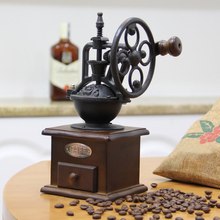 Manual Coffee Grinder Vintage Style Wooden Coffee Bean Mill Grinding Ferris Wheel Design Hand Coffee Maker Machine 2024 - buy cheap