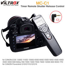 Viltrox MC-C1 LCD Timer Remote Shutter Release Control Cable Cord for Canon 1300D 760D 750D 800D 600D 650D 60D 77D 80D 100D DSLR 2024 - buy cheap