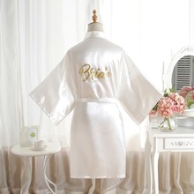 BZEL Sexy Robe Women Short Bride Bridesmaid Kimono Robes For Wedding Party Maid Of Honor Mother Of The Bride Robe Dressing Gown 2024 - buy cheap