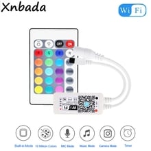 WIFI RGB/RGBW Led Strip Controller Mini Wifi+RF 24Keys Remote Controller With 16Million Colors For RGB/RGBW Led Light DC5-28V 2024 - buy cheap