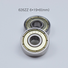 Rodamientos de ABEC-5 626ZZ en miniatura sellados de metal, 6x19x6mm, 10 Uds., envío gratis, 626 626Z 626ZZ, rodamiento de acero cromado 2024 - compra barato