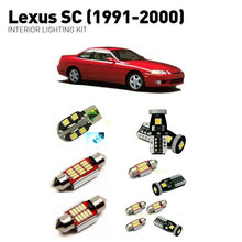 Luzes led internas para carro lexus sc 2004-2011 12 peças, kit de iluminação automotiva, estilo canbus 2024 - compre barato