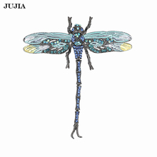 Wholesale Broches Jewelry Fashion Jewellery Brooches Rhinestone Dragonfly Brooch Pin Accessories Animal Brooch Relogio Feminino 2024 - buy cheap