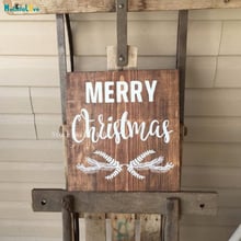 Merry Christmas Wall Sticker Wood Sign Primitive Decals Home Decor Living Room Outdoor Art Self-adhesive Murals No Frame YT786 2024 - buy cheap