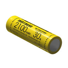 30A IMR18650 1 pc NITECORE 2100 mAh 3.7 V de Alta-performance recarregável protegido Li-ion para vaping dispositivos